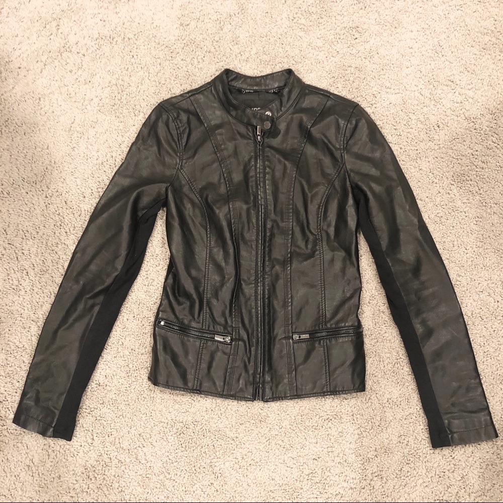 Express Faux Leather Jacket, Black